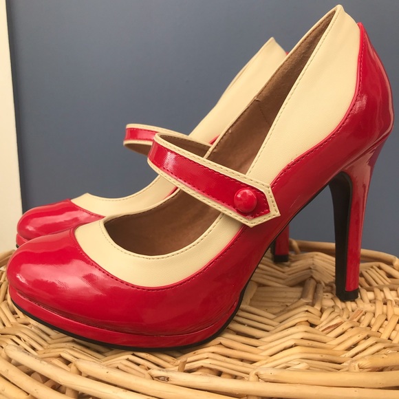 Graham Street Shoe Co Shoes - Vintage 1940s-1950s style Red Heels